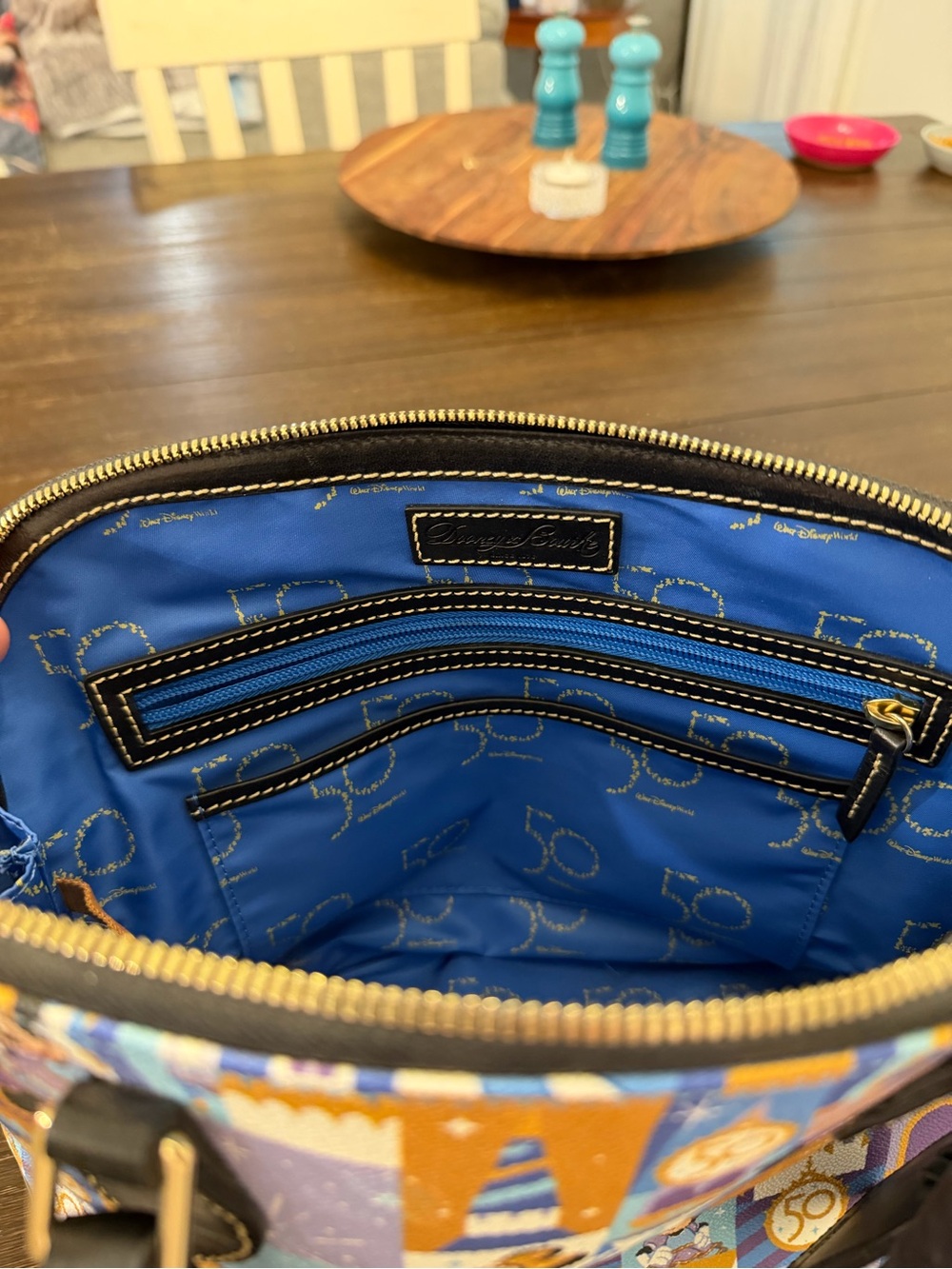 Dooney & Bourke Disney World Magic Kingdom 50th Anniversary Castle Dome Satchel - Picture 4 of 8
